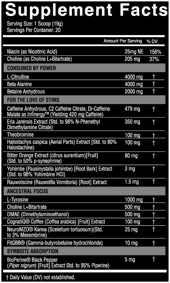 NUTRIFIT SYMBIOTE High Stim Pre Workout