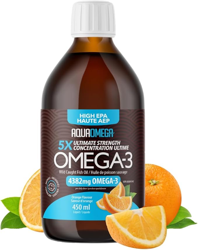 AQUAOMEGA omega-3 450 ml Fish Oil High EPA