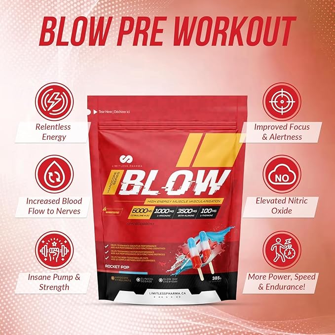 LIMITLESS PHARMA Blow Pre Workout - 385G