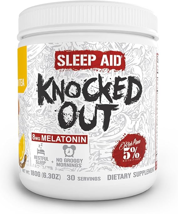 5% SLEEP AID Kocked Out 8mg MELATONIN Honey Lemon Tea