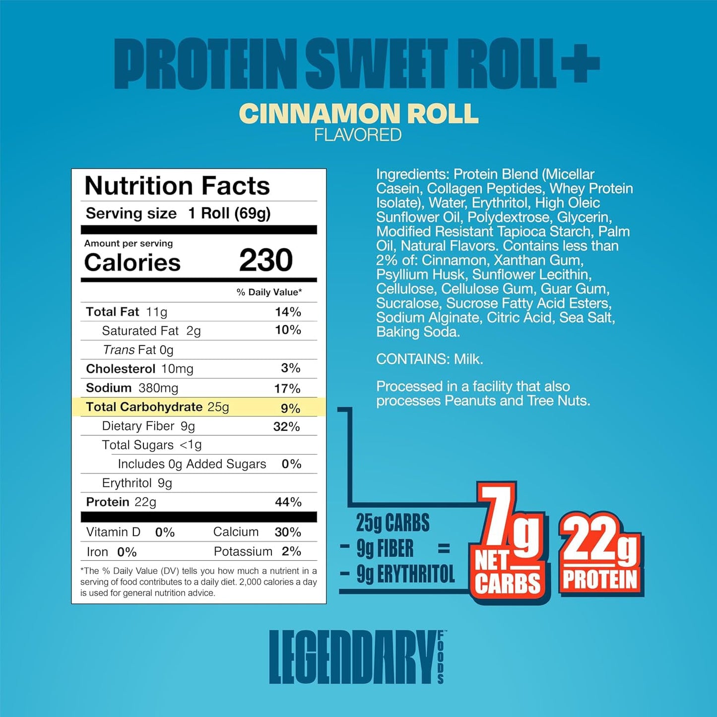 LEGENDARY PROTEIN SWEET ROLL 20g CINNAMON