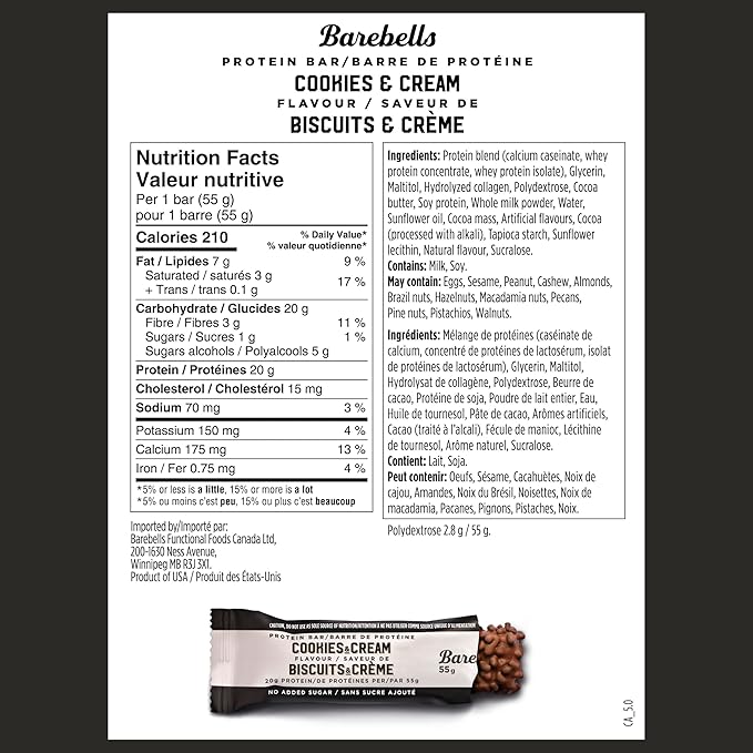 BAREBELLS PROTEIN BAR