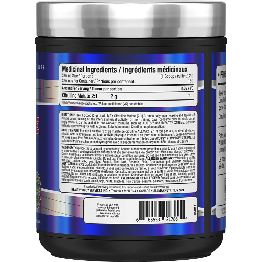 ALLMAX Citrulline Malate 300 G - 150 Servings