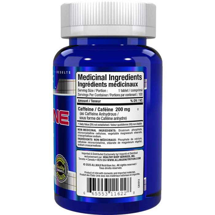 ALLMAX Caffeine - 100 Tablets