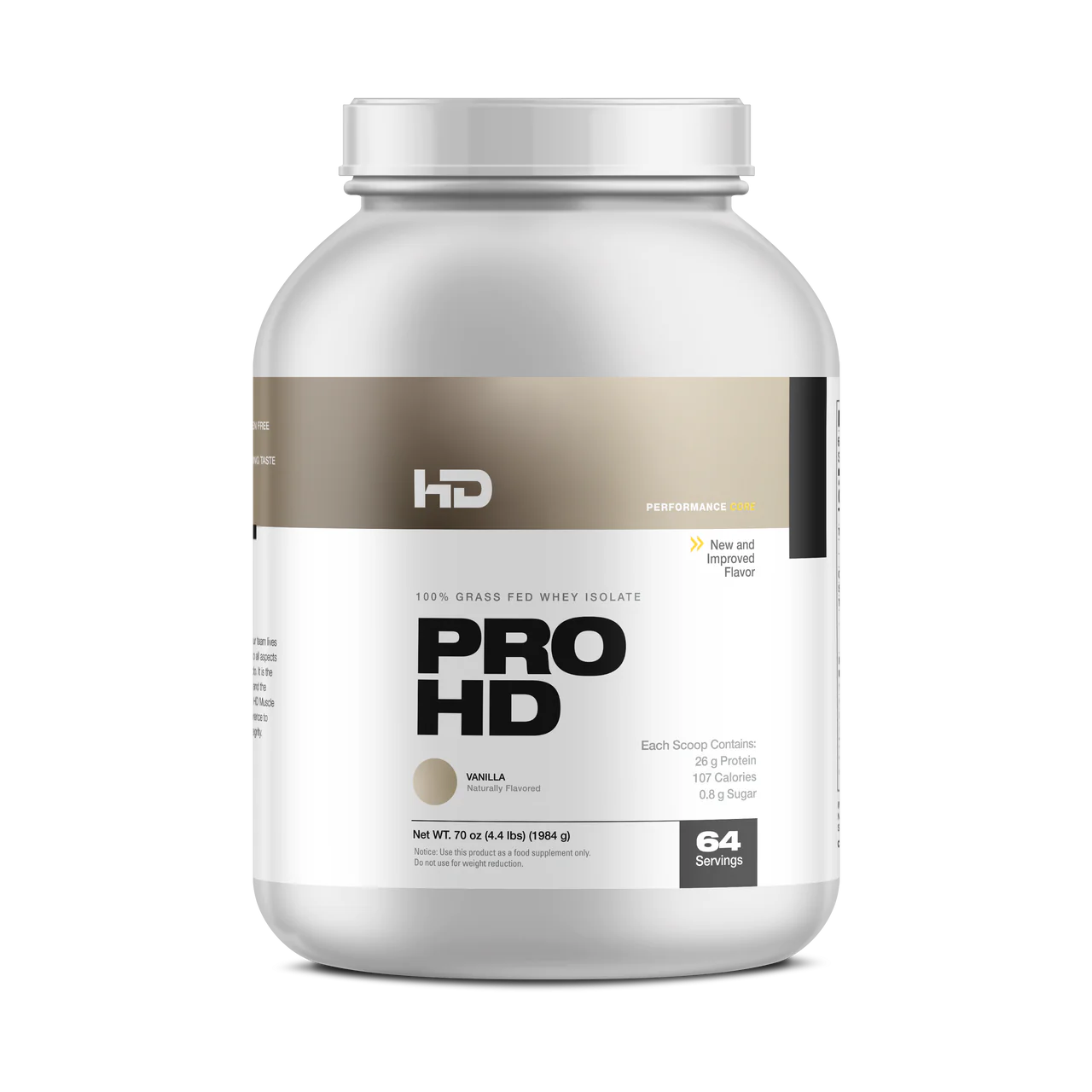 HD Protein 100% Grass Fed Whey Isolate