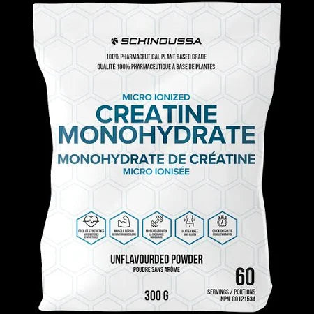 SCHINOUSSA Creatine Monohydrate UNFLAVOURED POWDER 300G