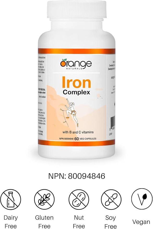 ORANGE NATURALS Iron Complex - 60 Caps