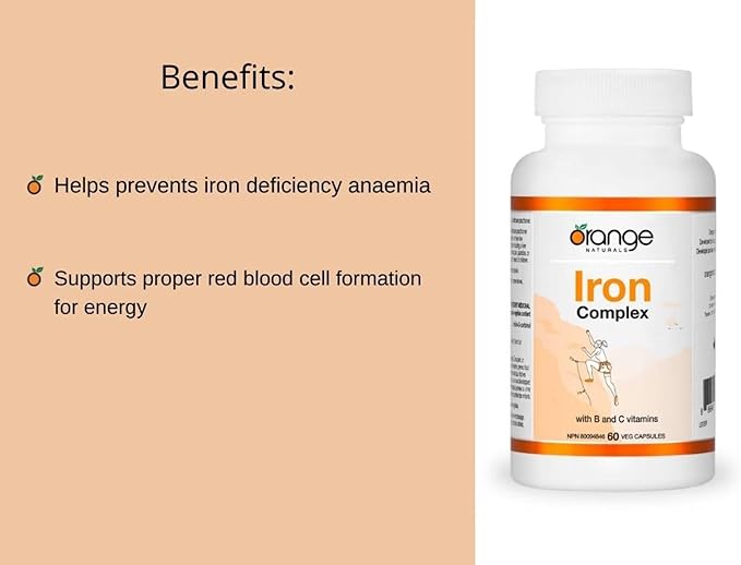 ORANGE NATURALS Iron Complex - 60 Caps