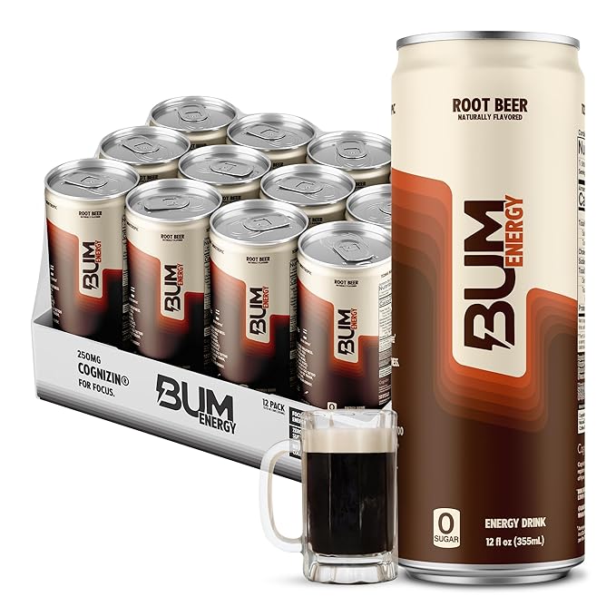 BUM Energy Drink Root Beer 355ml
