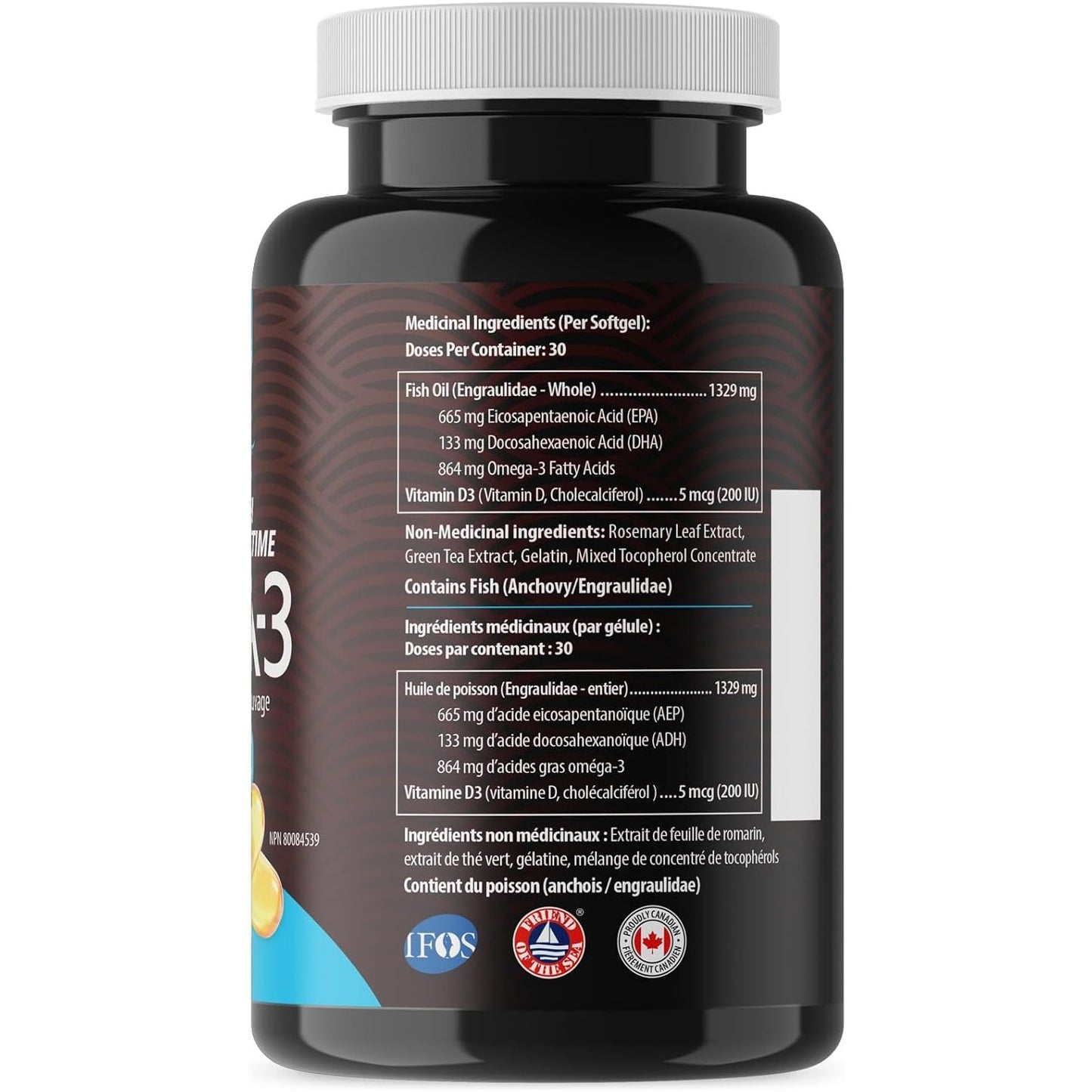 120 Softgels Wild Caught Fish Oil High DHA