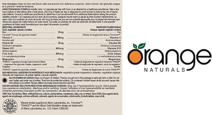 ORANGE NATURALS Iron Complex - 60 Caps