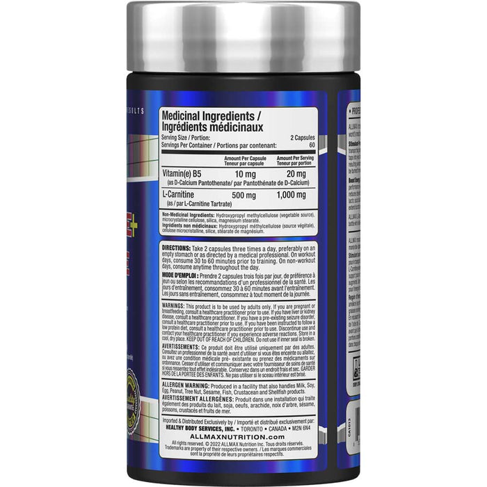 Allmax L-Carnitine Tartrate - 60 Servings