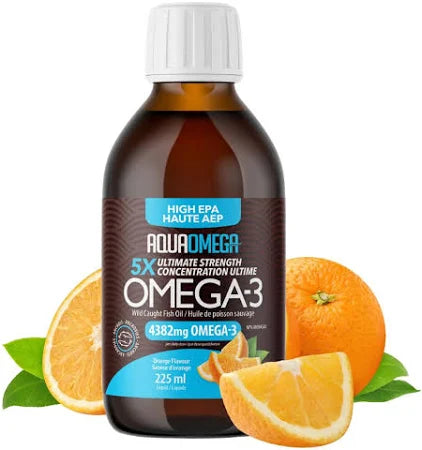 AQUAOMEGA omega-3 225 ml Fish Oil High EPA